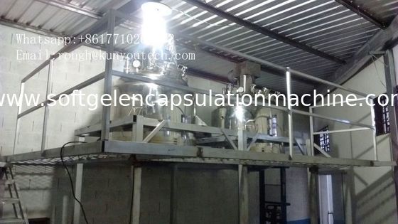 물 난방 전기 통제 1000L Veg 전분 진공을 가진 젤라틴 녹는 탱크