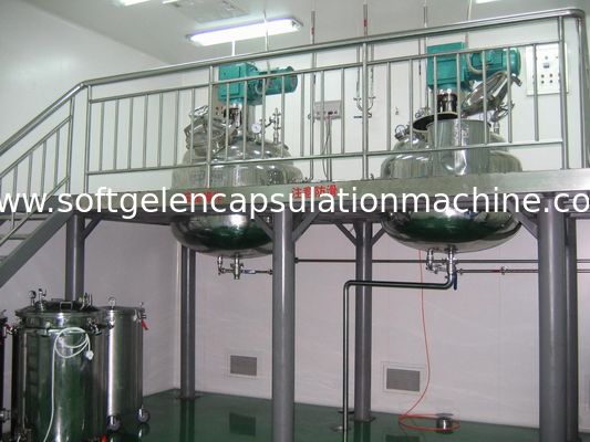 플랫폼과 무게를 가진 진공 디자인/교반 기능을 가진 600L Softgel 젤라틴 녹는 탱크