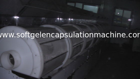 0.75kw 2개의 건조 팬을 가진 회전식 건조기 기계를 가진 자동적인 Vgel 캡슐에 넣기 기계