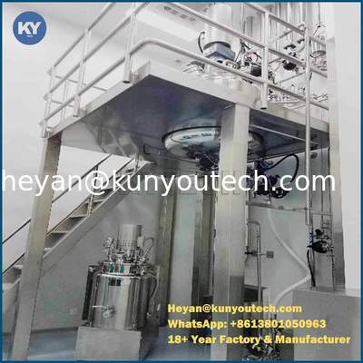 스테인리스 Softgel 캡슐 젤라틴 녹는 탱크 자동 진공 펌프 체계