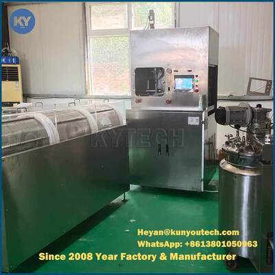 젤라틴 준비 자동적인 연약한 젤라틴 캡슐에 넣기 기계 원형 더 적은 낭비