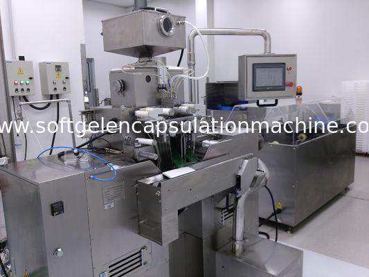 PLC 통제를 가진 약제 가득 차있는 자동적인 Softgel 캡슐에 넣기 기계 약제